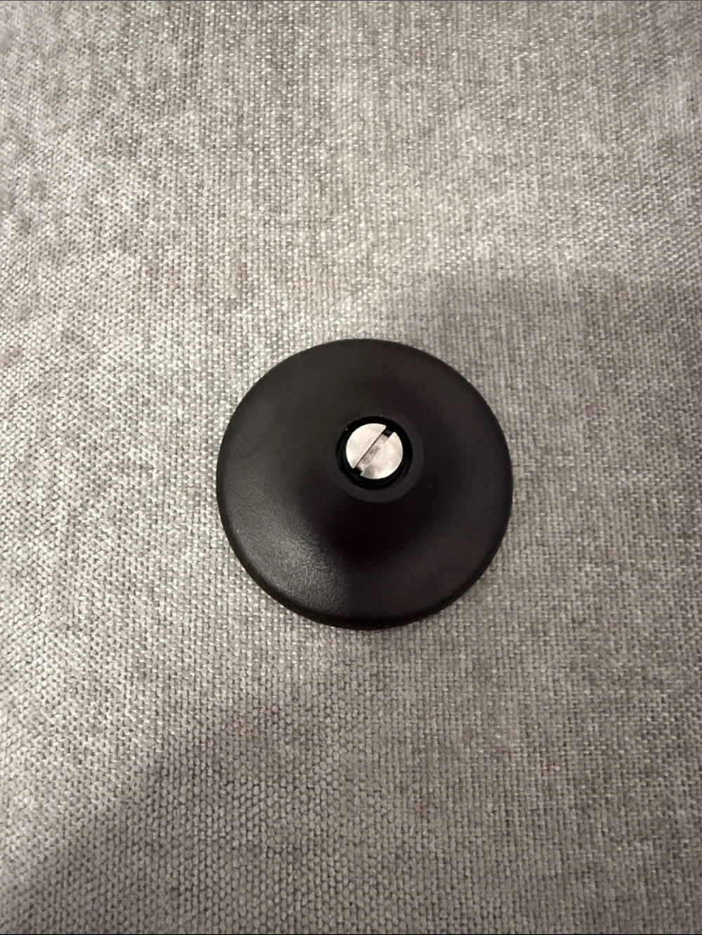 Le Creuset Black Silicone knob with Embossed Logo